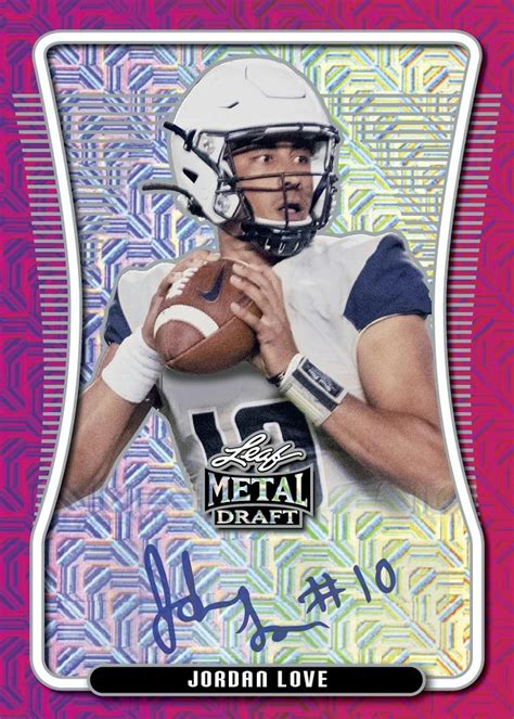 2020 leaf metal draft football hobby box|leaf metal draft football.